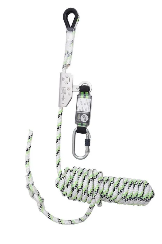 Finale Aktion Kratos Safety NIRO Mitlaufendes Auffanggerät auf Kernmantelseil