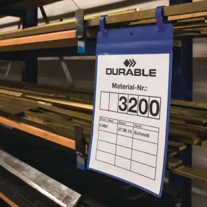 Echt Dokumententasche B210xH148mm DINA5 quer m.2Laschen dunkelblau Pak.a 50St.DURABLE