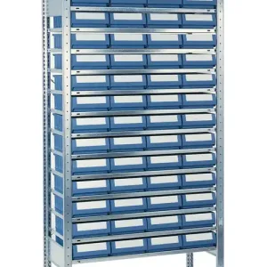 Steckregal H2000xB1000xT300mm Grundregal 14 Stahlböden 56 x 2 Ausverkauf