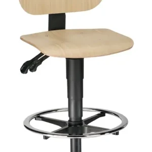 Top-Angebot Arbeitsdrehstuhl Unitec Bodengleiter+Fußring Buche 580-850mm BIMOS