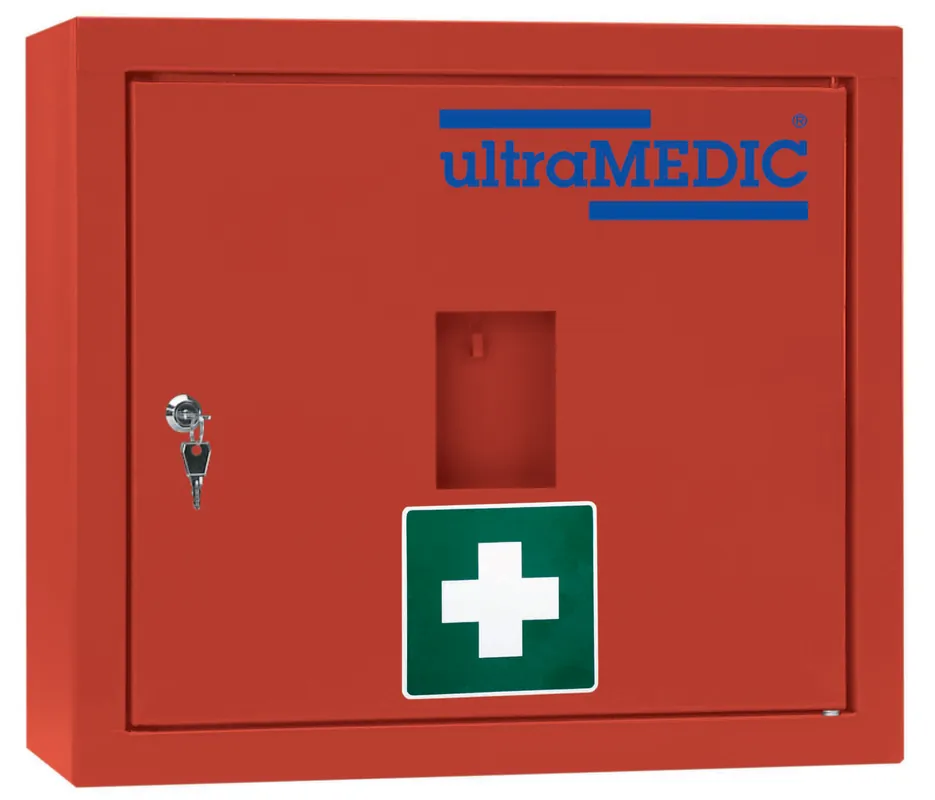 Verbandschrank ultraTOP-LOCKER "022", mit Füllung DIN 13157, orange Wochenendangebot