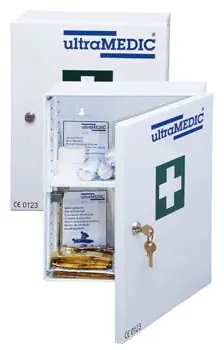 Verbandschrank ultraCASE "010", mit Füllung DIN 13157, weiß Markenprodukt