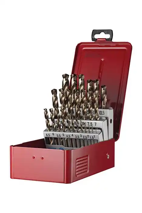 Preisknaller Spiralbohrersatz A295 DIN 338 TypN D.1-13x0,5mm HSS-E 25tlg.Ku.-Kass.DORMER