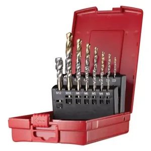 Maschinengewindebohrerset Nr.203 CN L113 M3-M12 14tlg.HSS-E PM Ku.-Kass.DORMER Neue Ware
