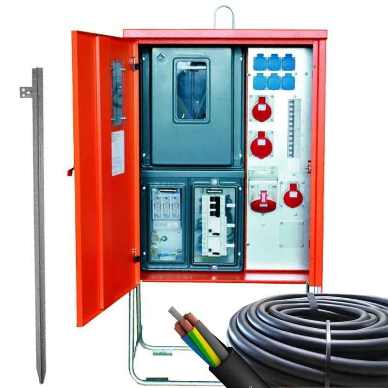 Top-Angebot Steidele Baustromverteiler AV63-211-6 allstromsensitiv "Set" DIN VDE 0100-704