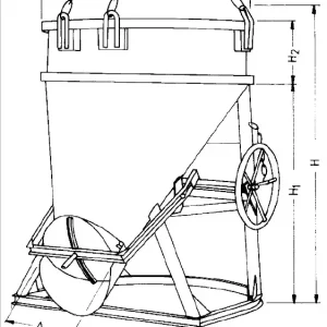 Eichinger Betonsilo 1021H mit Handrad + Kette Heißes Angebot