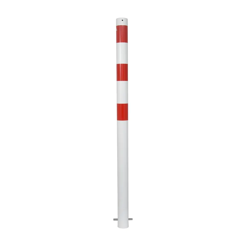 Absperrpfosten aus Stahlrohr Ø 76 mm, ortsfest, zum Einbetonieren Neue Ware