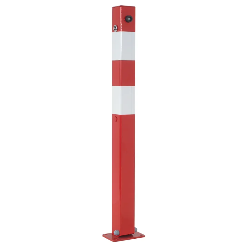 Absperrpfosten 70 x 70 mm, fv., umlegbar, Dübelbefestigung, mit Dreikantverschluß 8 mm Knallerangebot