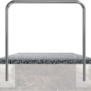 Edelstahlbügel Ø 48 mm, ohne Querholm, zum Einbetonieren Online Kaufen