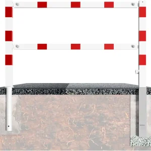 Sonderangebot Wegesperre 70x70 mm, herausnehmbar, drehbar, weiß, mit Oberholm und Knieholm