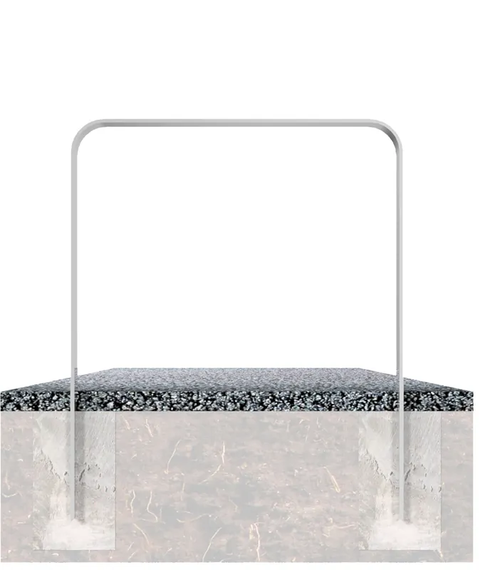 Fahrradanlehnbügel 80 x 12 mm ohne Querholm Must-Have