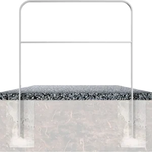 Fahrradanlehnbügel 50 x 12 mm mit Querholm Super-Preis