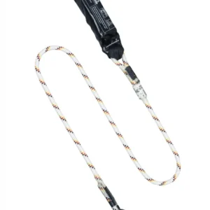 Markenprodukt MAS Bandfalldämpfer-Verbindungsmittel BFD 5 mit Kernmantelseil 12mm mit vers. Haken