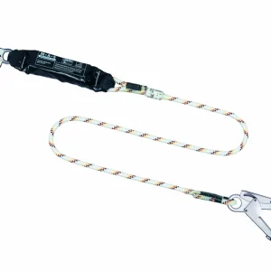 MAS Bandfalldämpfer-Verbindungsmittel BFD 5 mit Kernmantelseil 12mm mit vers. Haken Top-Angebot