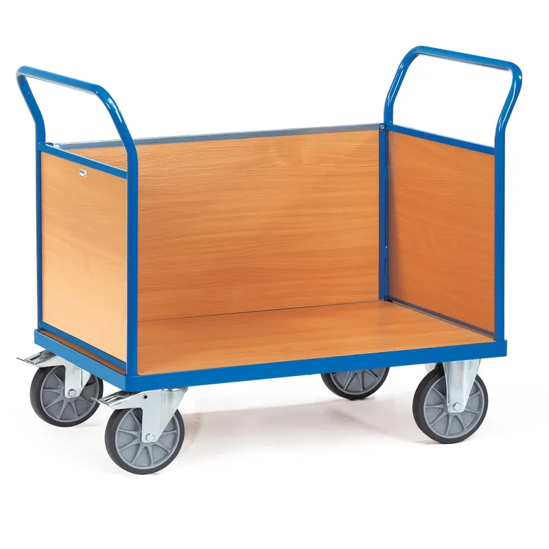 Sofort Bestellen fetra Stirnwandwagen mit 1-4 Wänden aus Holz oder Drahtgitter
