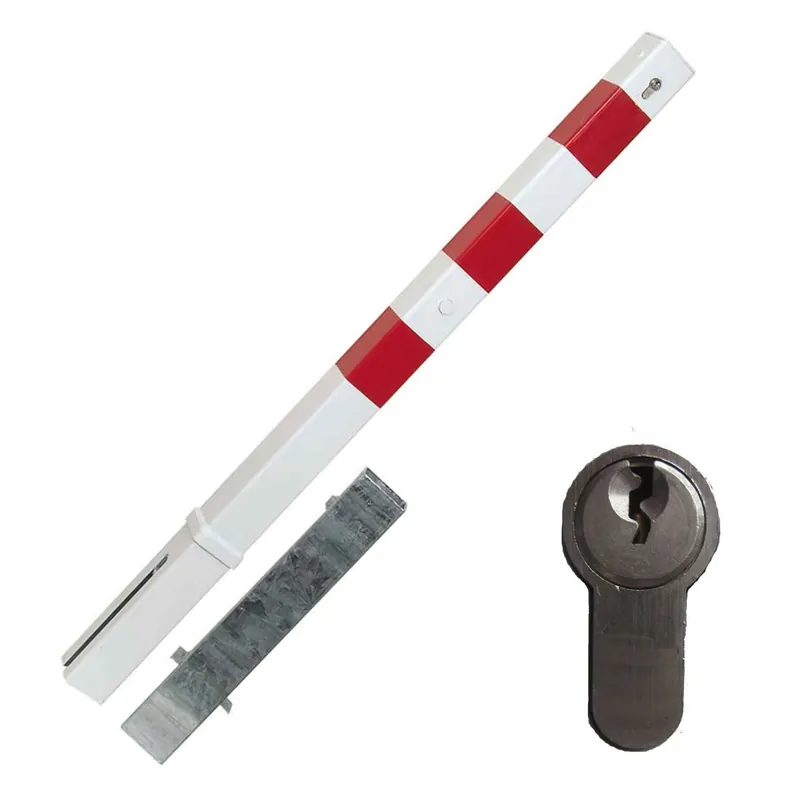 Absperrpfosten 70 x 70 mm herausnehmbar, Profilzylinderschloß Knallerangebot