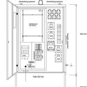 Preisknaller Steidele Baustromverteiler AV 63.2/221-6 allstromsensitiv DIN VDE 0100-704
