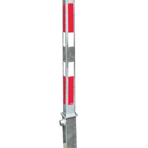 Absperrpfosten aus Stahlrohr 70 x 70 mm, fv., vollversenkbar, mit Dreikantverschluss Schneller Versand