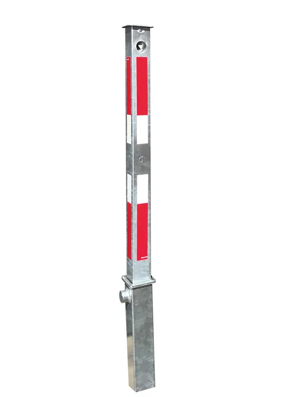 Absperrpfosten aus Stahlrohr 70 x 70 mm, fv., vollversenkbar, mit Dreikantverschluss Schneller Versand