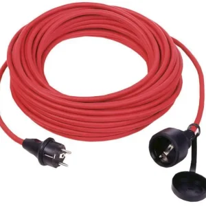 Gummi-Verlängerung 230 V, rot, 50m Markenprodukt