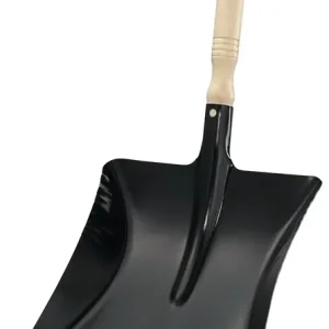 Highlight Kehrschaufel m.Holzgriff MET schwarz lack.Bl.L220xB230mm VE: 10 Stück