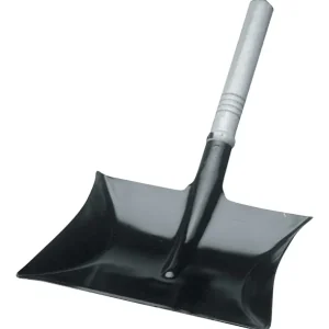 Online Kaufen Kehrschaufel m.Holzgr.Kappe/Ring Bl.L220xB230mm Metall schwarz lack. VE: 10 Stück