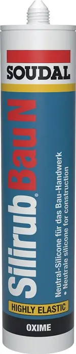 Expressversand Silikondichtstoff Silirub Bau N schwarz 300 ml Kartusche SOUDAL VE: 15 Stück