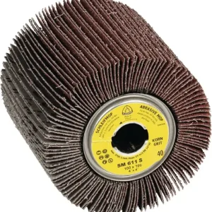 Top-Preis Satinierwalze SM 611 S 60 braun Ø100xB100mm 19mm KLINGSPOR