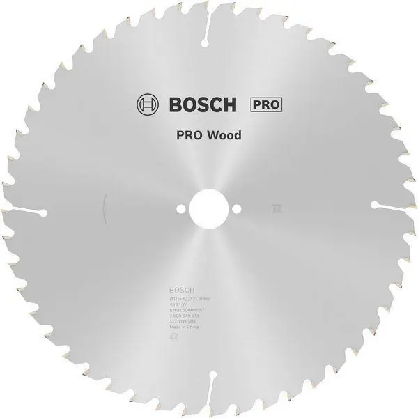 Kreissägeblatt PRO Wood AD 315mm Z.48 WZ Bohr.30mm Schnitt-B.3,2mm HM BOSCH Zertifiziert