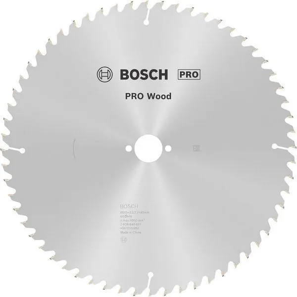 Kreissägeblatt PRO Wood AD 315mm Z.60 WZ Bohr.30mm Schnitt-B.3,2mm HM BOSCH Bestseller