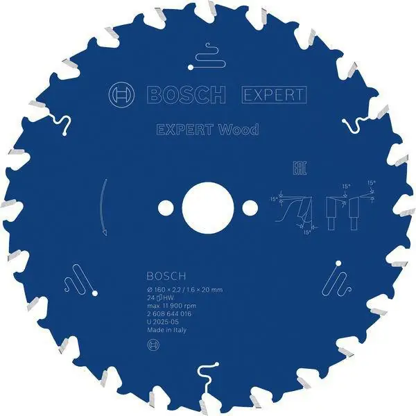 Kreissägeblatt Expert Wood AD 160mm Z.24 WZ Bohr.20mm Schnitt-B.2,2mm Jetzt Kaufen
