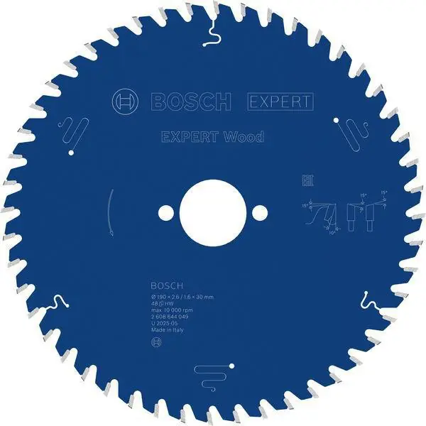 Kreissägeblatt Expert Wood AD 190mm Z.48 WZ Bohr.30mm Schnitt-B.2,6mm Bestpreis