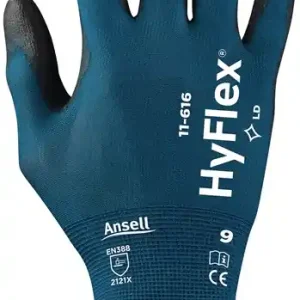 Handschuhe HyFlex® 11-616 Gr.9 grünblau/schwarz EN 388:2016 PSA II 12 PA VE: 12 Paare Markenware