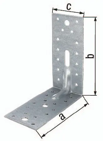 Schwerlast-Winkelverbinder ETA-8/165 150x150x65mm Anz.Löcher1/3/28 S.2,5mm GAH VE: 25 Stück Super-Preis