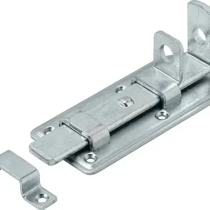 Sonderaktion Türschlossriegel L.100mm B.50mm STA blau verz.ger.m.Schlaufe VORMANN