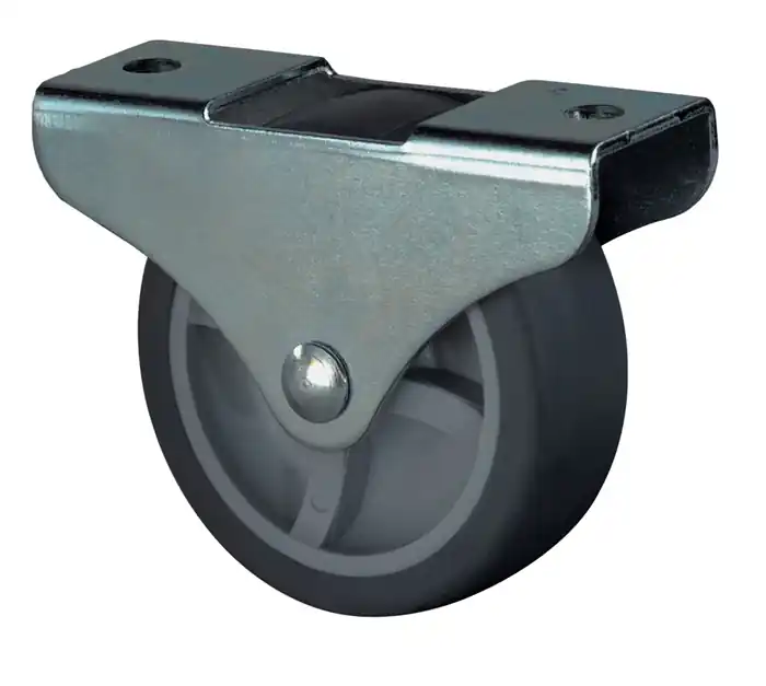 Rabatt Kastenrolle D.50mm Trgf.50kg Material thermoplastischer Gum.m.Platte BS ROLLEN