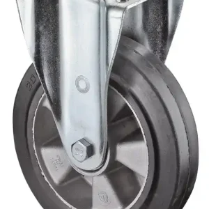 Schwerlast-Bockrolle D.200mm Trgf.450kg Elastikgummi 138mm 110mm BS ROLLEN Bestseller