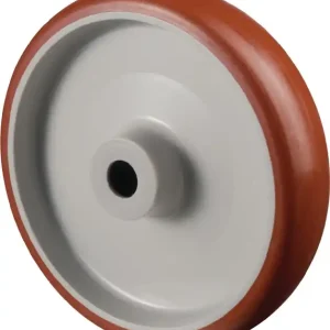 Saisonangebot Ersatzrad D.80mm Trgf.120kg Polyurethan,rot Achs-D.12mm Nabenl.40mm BS ROLLEN