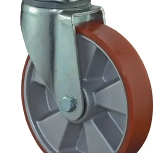 Schwerlastlenkrolle D.250mm Trgf.1000kg Guß-PU 135mm 110mm BS ROLLEN Zertifiziert