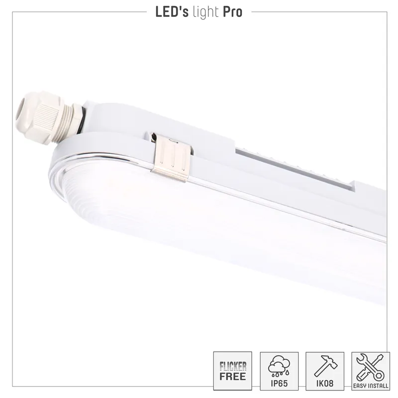 Led Wannenleuchte Strip - 1x18W 60cm 2880lm 4000K UGR Top-Angebot