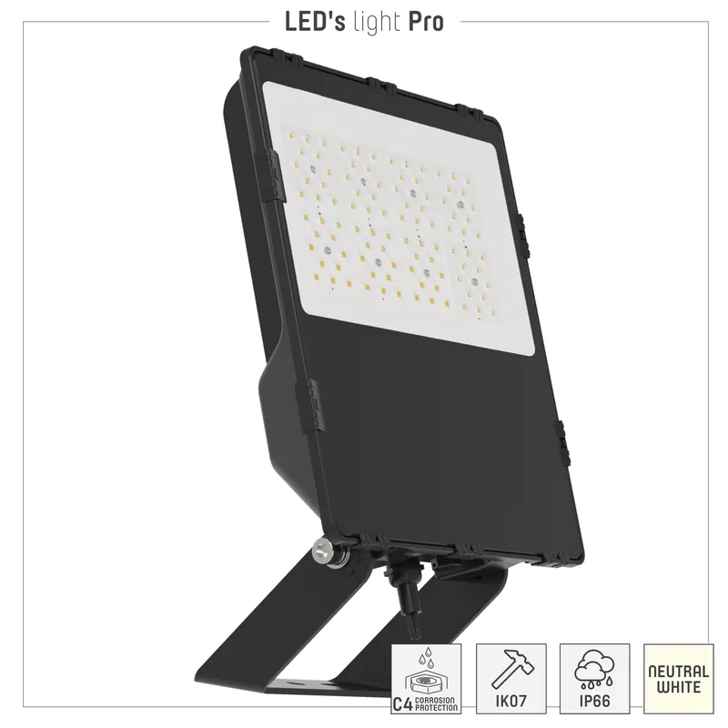 Neue Ware Strahler - 100W 13000lm 4000K IP66 - CREE LED - Sosen Netzteil - Schwarz