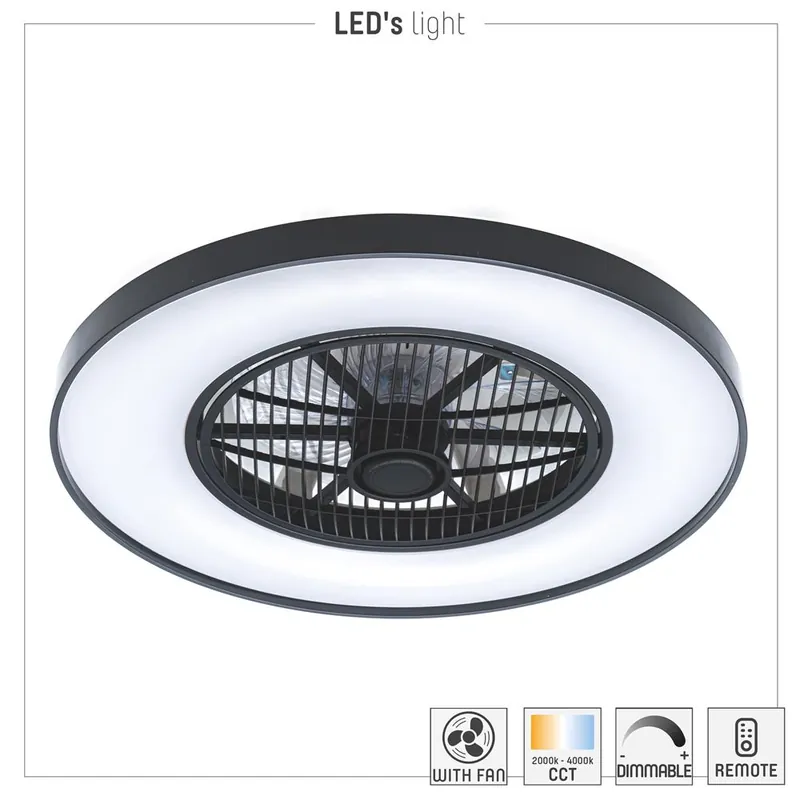 Wochenendangebot Deckenleuchte mit Ventilator - 64W 3800lm 2000—4000K IP20 Ø600