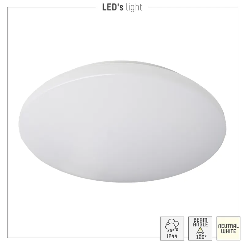 Billig Deckenleuchte 12W 1200lm 4000K IP44 Ø270