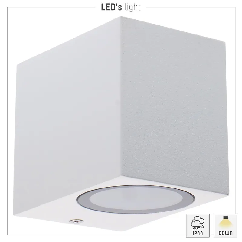 LED outdoor - wandleuchte San Diego - 1xGU10 IP44 - Weiß Markenprodukt