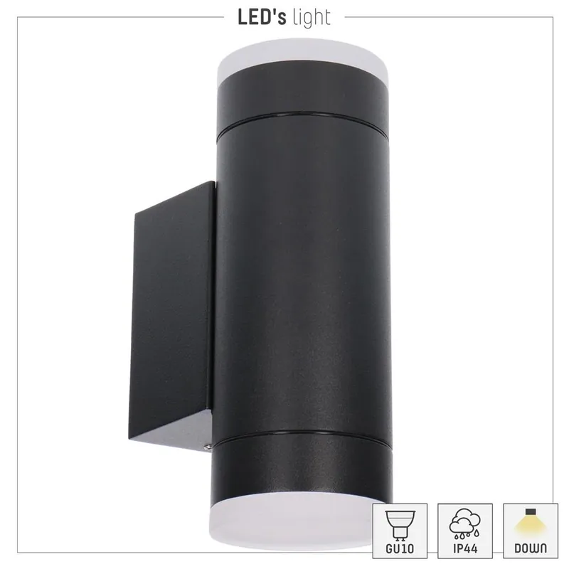 Preisknaller LED outdoor - wandleuchte Quinton - 2xGU10 IP44 - Anthrazit