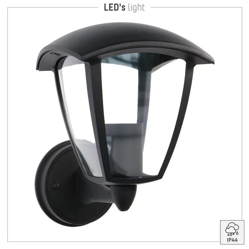 LED outdoor - wandleuchte Lyon - 1xE27 IP44 - Schwarz Sonderangebot
