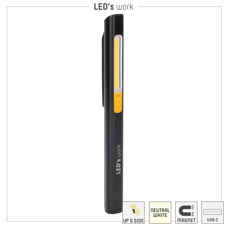 Handlampe - 1,5W 150lm 5000K IP20 - Lithium-Ionen - 2,22Wh Heißes Angebot