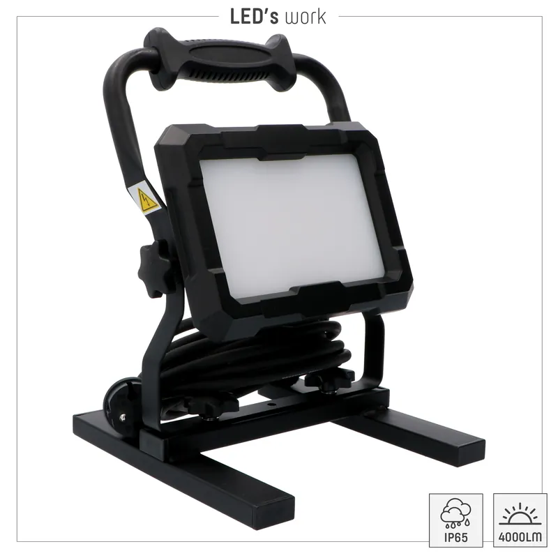 Abverkauf Arbeitsleuchte - 50W 4500lm 4000K IP65 - Baustellentauglich - Schutz-Klasse II