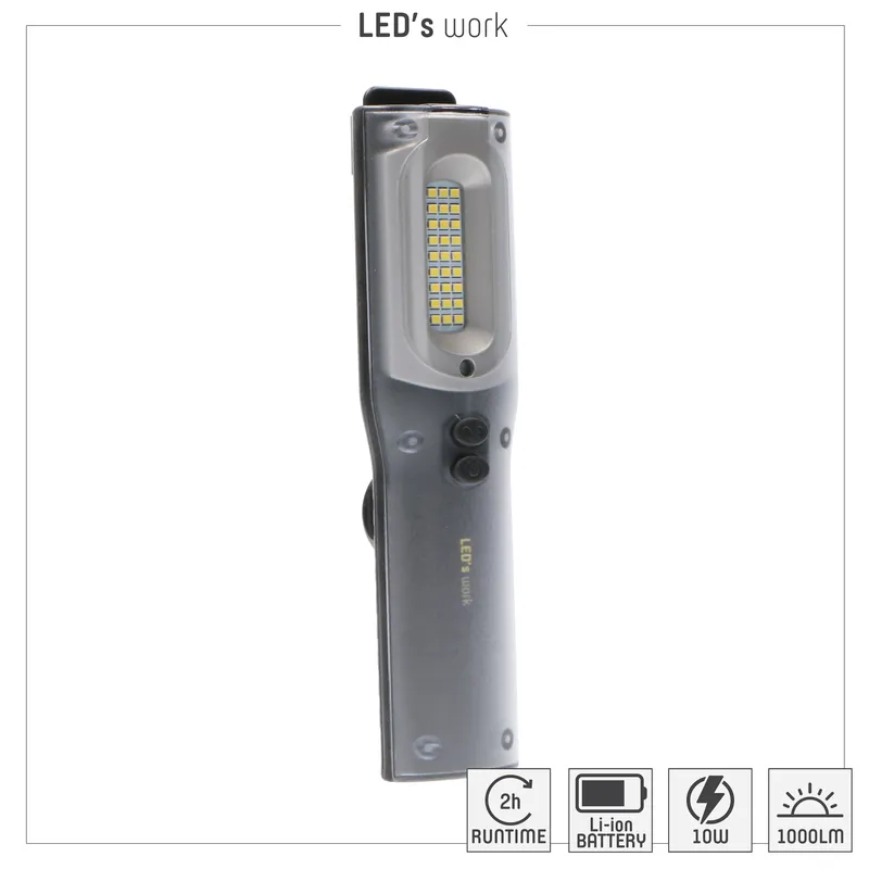 Direktkauf Handlampe - 10W 1000lm 6500K IP54 - Lithium-Ionen - 24,42Wh