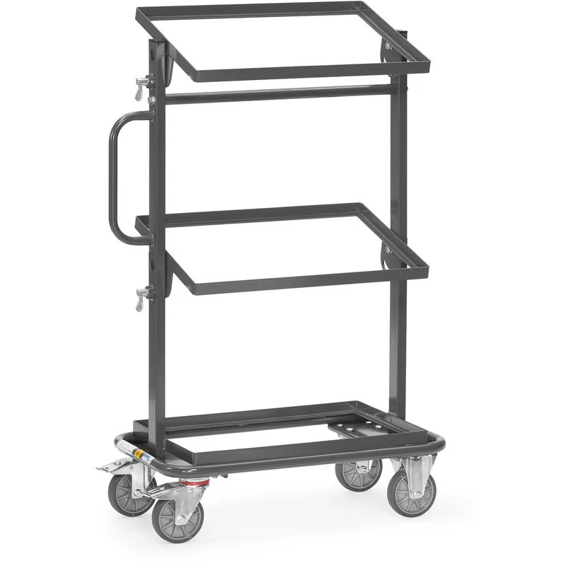 fetra ESD-Beistellwagen wahlweise mit Bodenplatte und neigbaren Ladeflächen Angebot